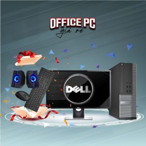 Máy Bộ Dell CPU Core I3 2100/Ram 8GB/SSD 128GB/Màn hình máy tính 19 inh