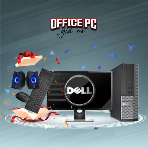 Máy Bộ Dell CPU Core I3 2100/Ram 8GB/SSD 128GB/Màn hình máy tính 19 inh
